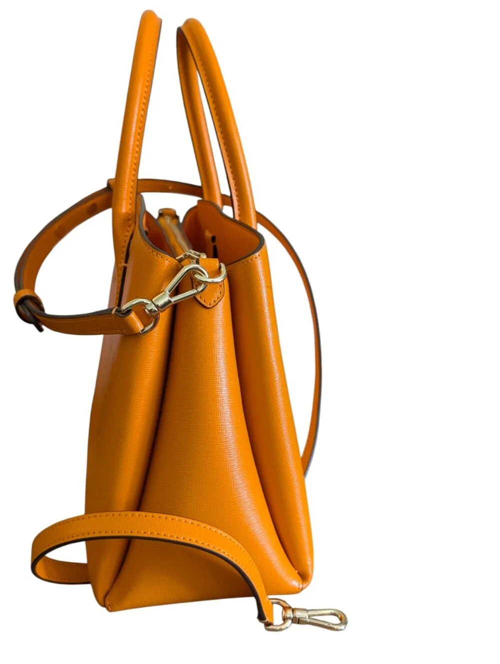Kate Spade ♠️ New York Serena Saffiano Leather Satchel Bag Orange Tangerine